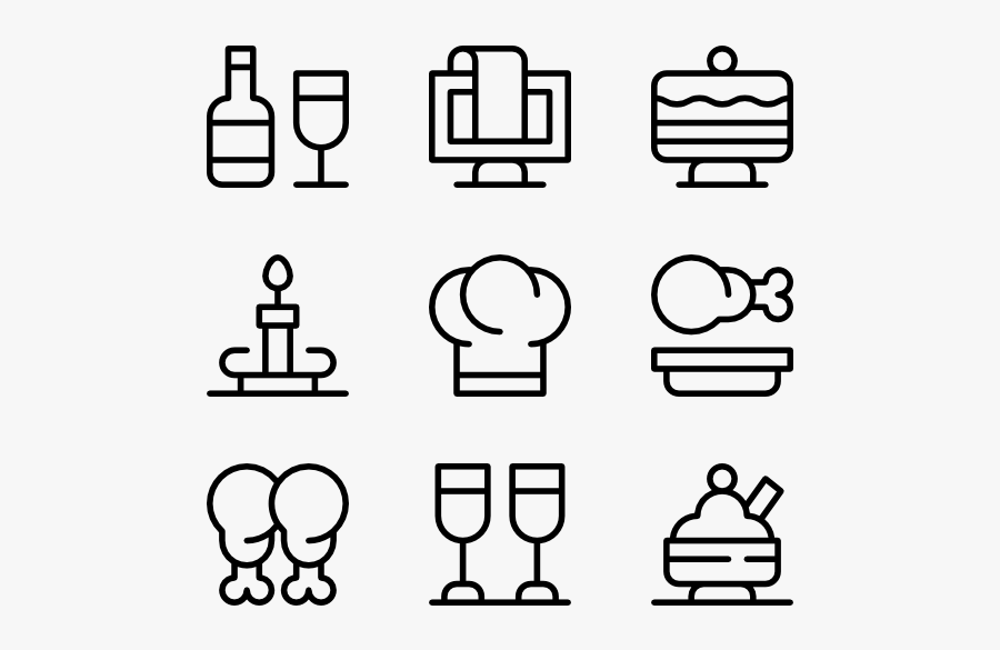 Restaurant - Shipping Icons, Transparent Clipart