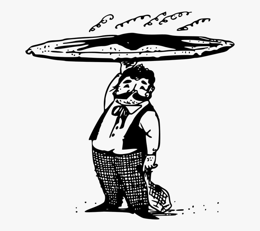 Pizza, Waiter, Italian, Restaurant, Service, Meal - Pizza Clip Art, Transparent Clipart