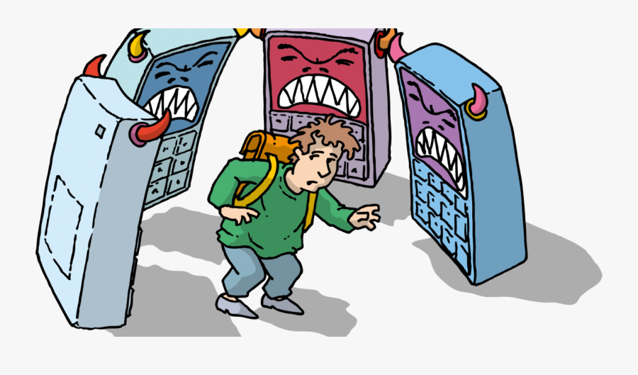 Cyber Bullying Cartoon Png, Transparent Clipart