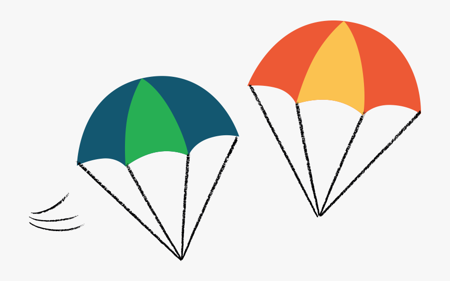 Parachute - Illustration, Transparent Clipart