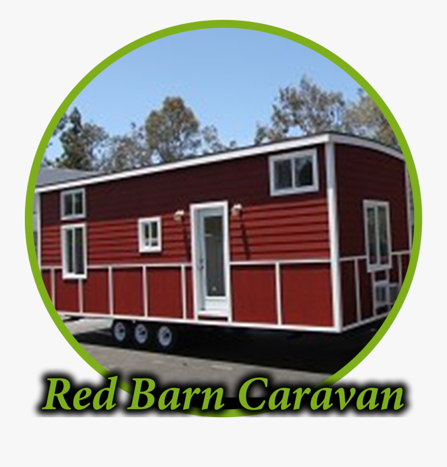 Red Barn Caravan Circle - House, Transparent Clipart