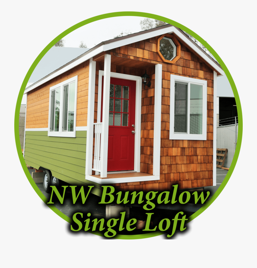 Nw Bungalow Single Loft Circle - 9 Foot Wide Tiny House, Transparent Clipart