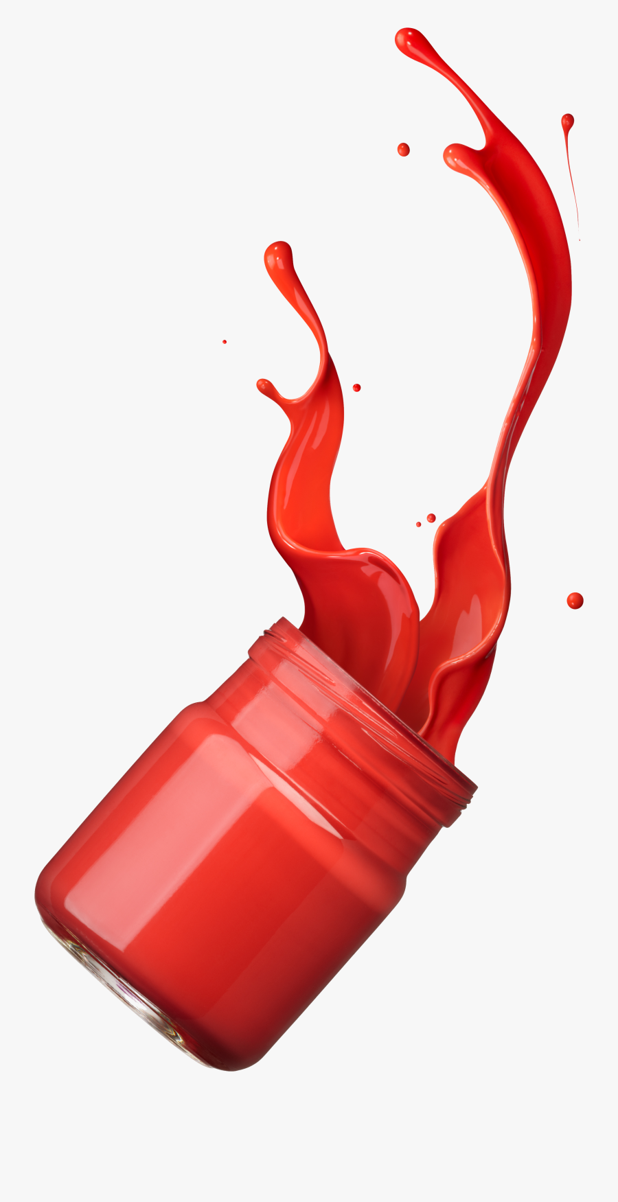 Paint Splash Ink Color - Splash In Red Paint, Transparent Clipart