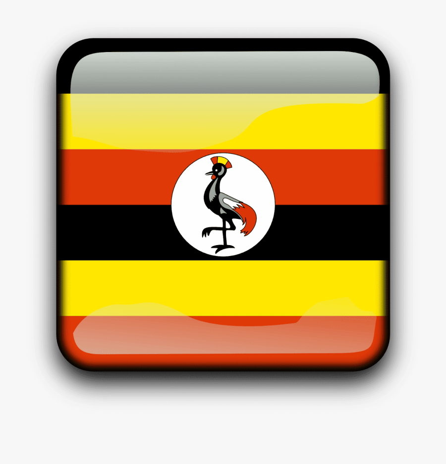 Uganda Flag Square Png, Transparent Clipart