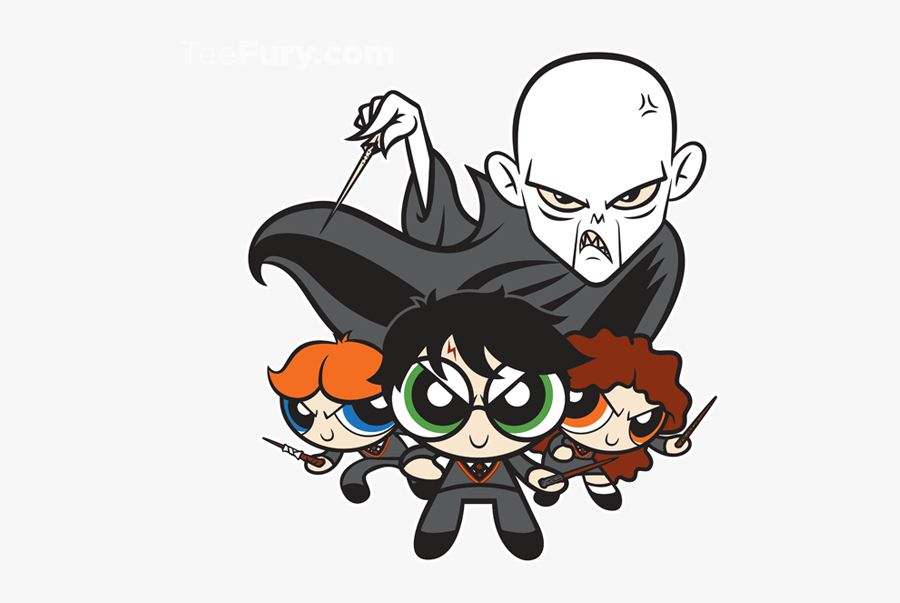 Harry Potter And Powerpuff Girls Image - Happy Potterpuff Kids, Transparent Clipart