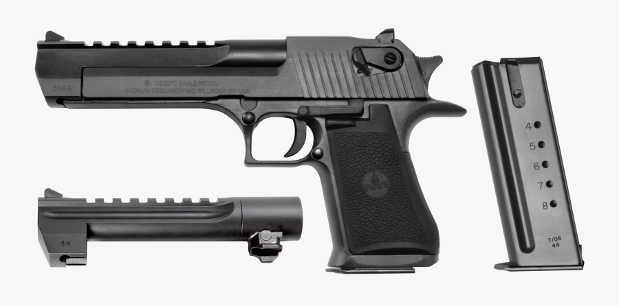 Clip Art 44 Magnum Semi Auto Pistol - Desert Eagle 44 50, Transparent Clipart