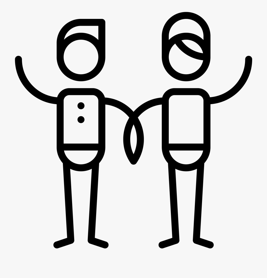 Teen & Young Adult - Bride And Groom Icon, Transparent Clipart