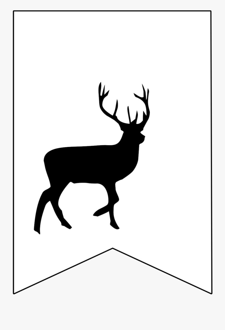 Stag Png Pinterest Stagpng - Black Deer Clip Art, Transparent Clipart