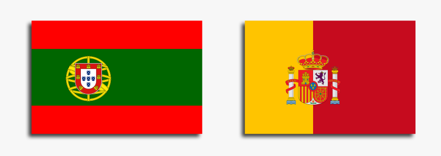 Flag Of Spain Flag Of Portugal Flag Of Spain - Spain And Portugal Flag, Transparent Clipart