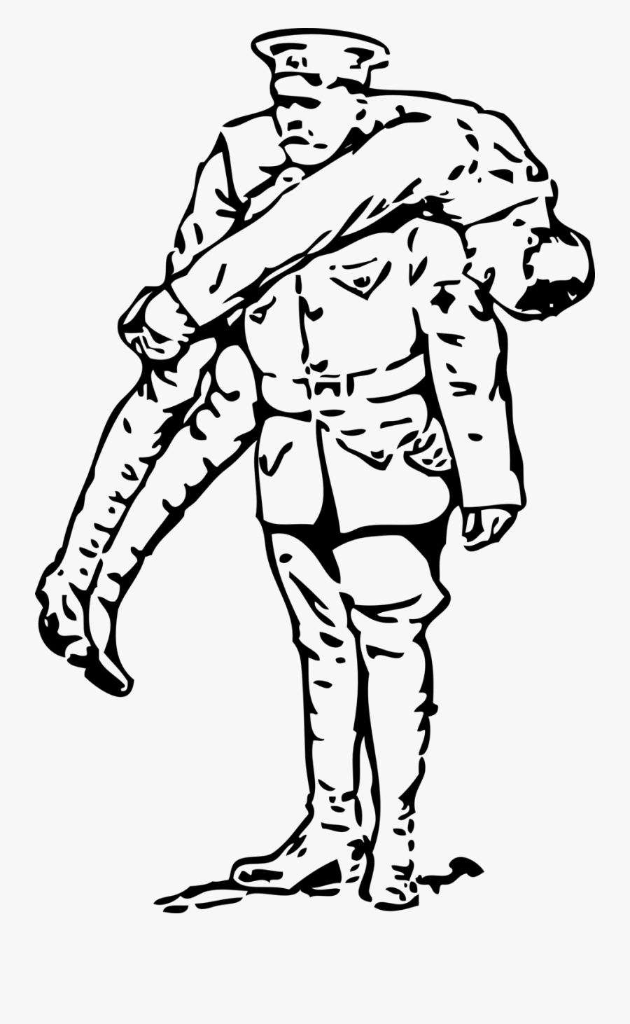 Clipartist Net Clip Art - Firemans Lift And Carry, Transparent Clipart