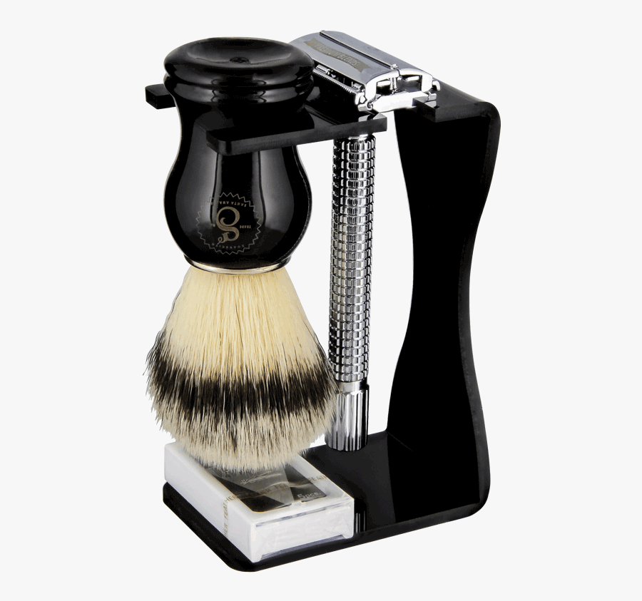 Classic Shaving Kit - Shave Brush, Transparent Clipart