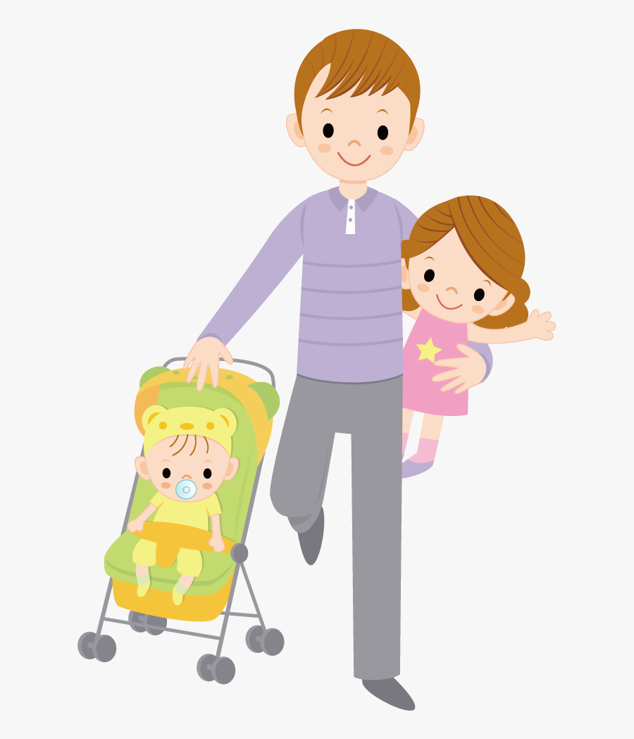Human Clipart Mother Father Baby - Pai E Filha Png, Transparent Clipart