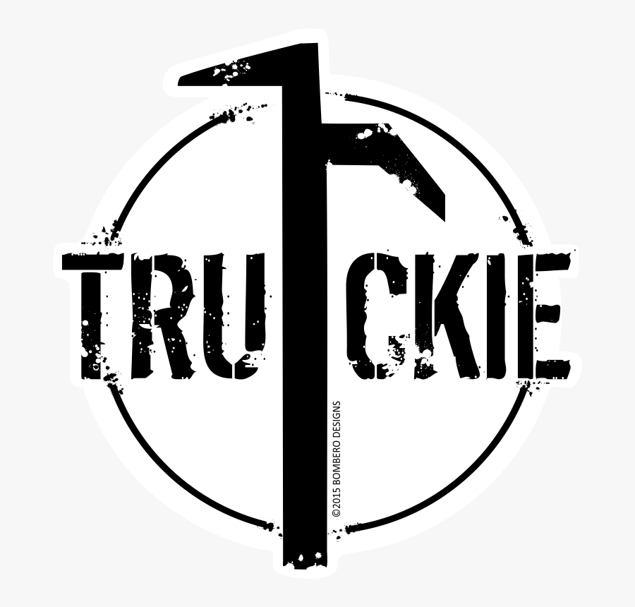 Truckie Sticker, Transparent Clipart