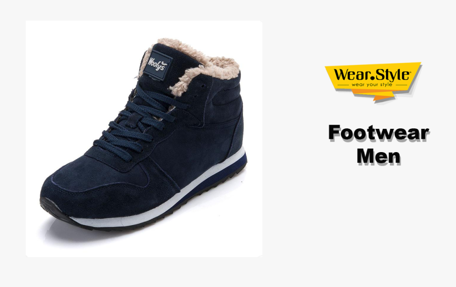 Footwear For Men Wear - Male Winter Shoes, Transparent Clipart