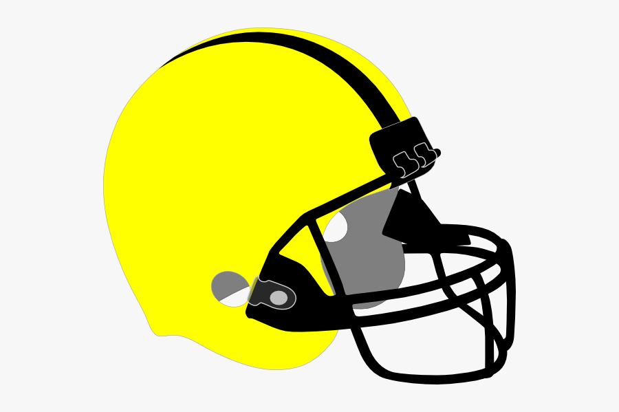 Yellow Football Helmet Clip Art At Clker - Black Football Helmet Png, Transparent Clipart