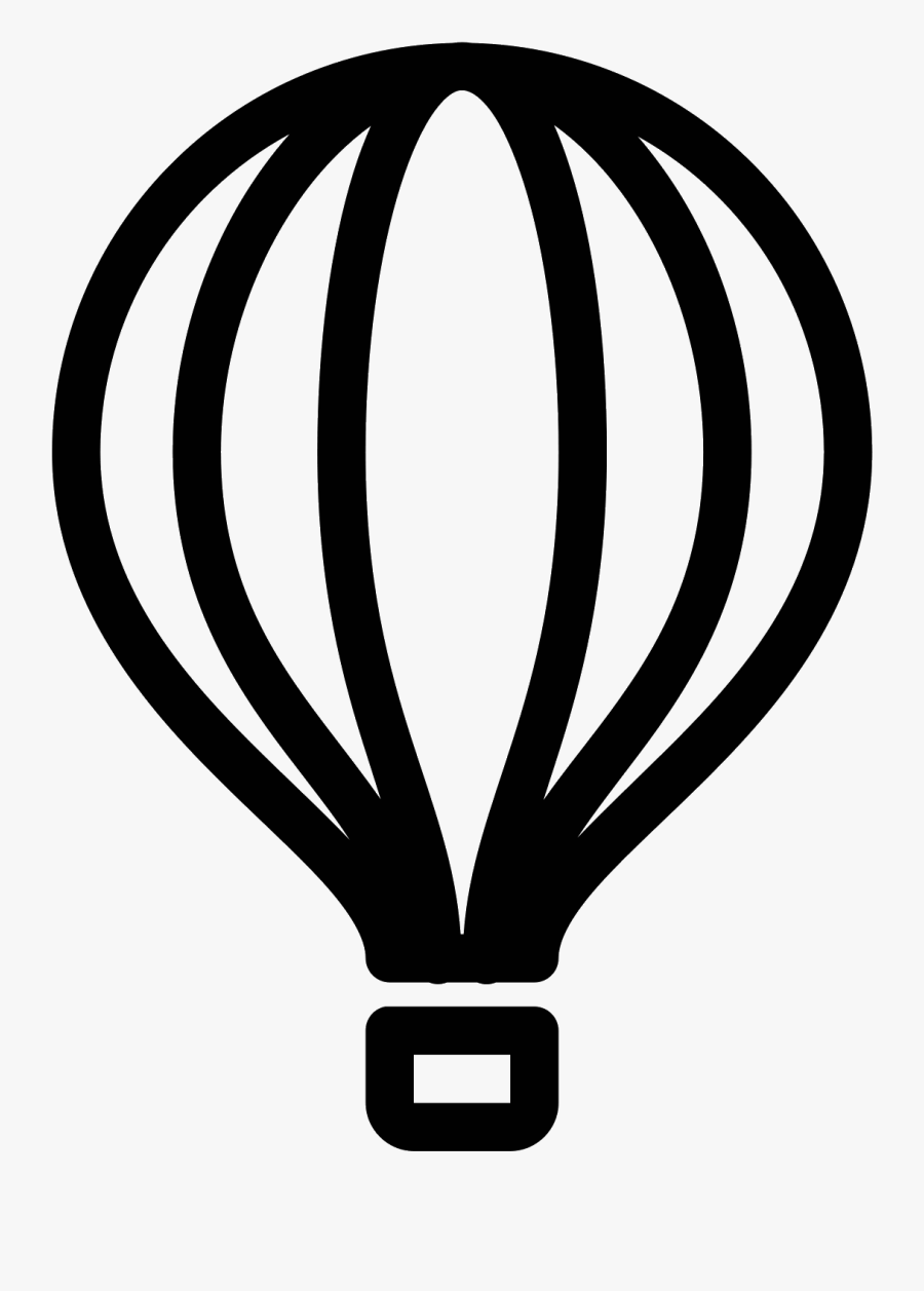 Hot Air Balloon Icon - Hot Air Balloon Icon Png, Transparent Clipart