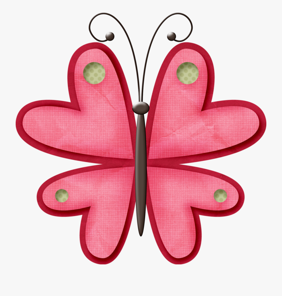 February Clipart Butterfly - Red February Clipart, Transparent Clipart