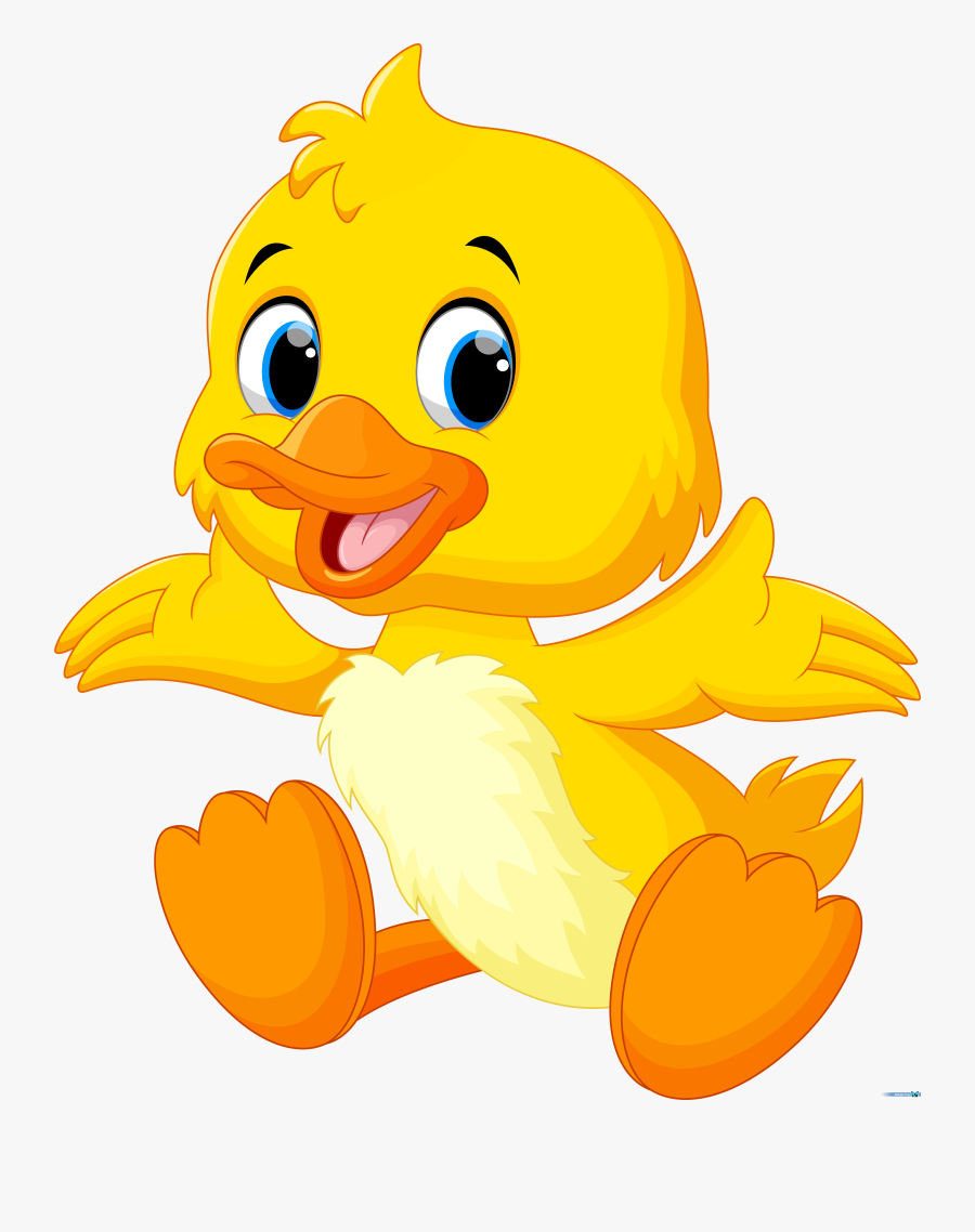 Transparent Duck Clipart Png - Cute Baby Duck Cartoon, Transparent Clipart
