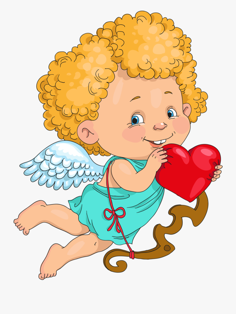 February Clipart Cupid - Transparent Background February Cupid, Transparent Clipart