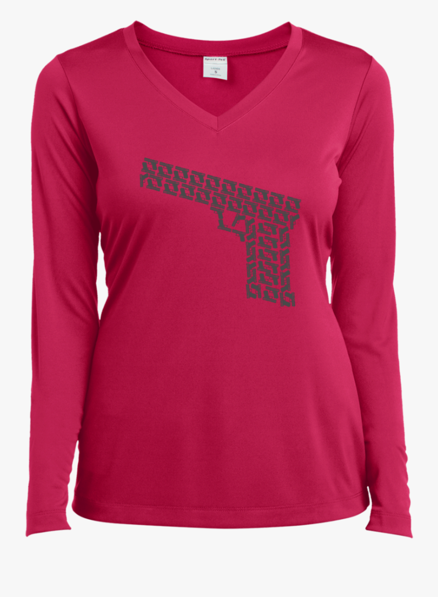 Clip Art Library Glock Design Ladies Ls Performance - Climbed Kilimanjaro T Shirt, Transparent Clipart