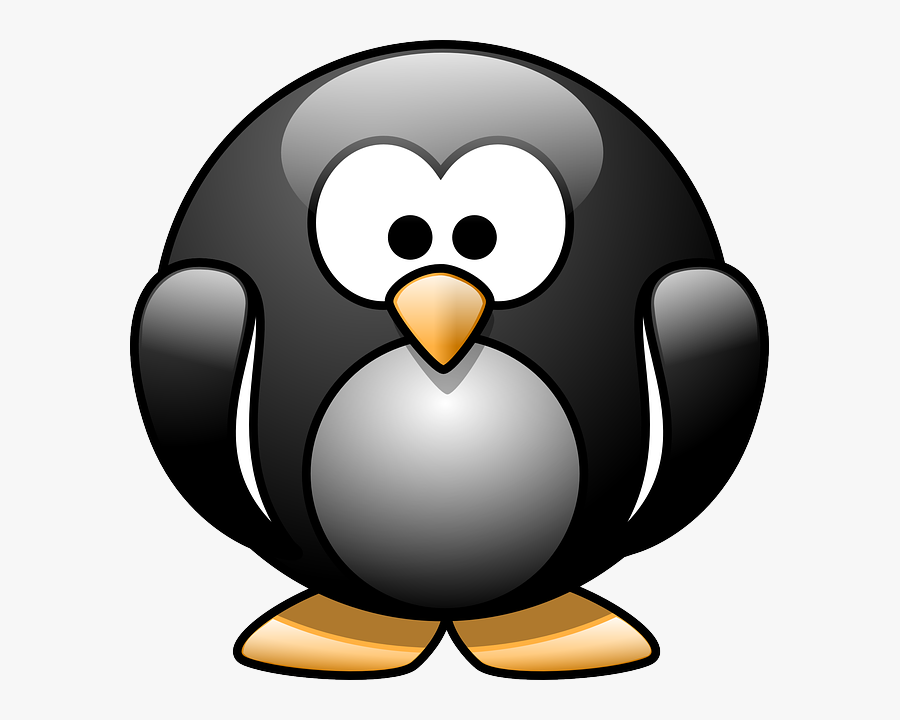 February Clipart Penguin - Cartoon Penguin No Background, Transparent Clipart