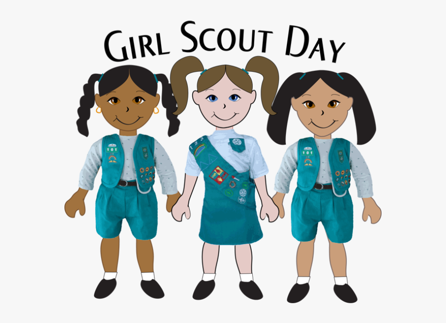 Happy National Girl Scout Day, Transparent Clipart