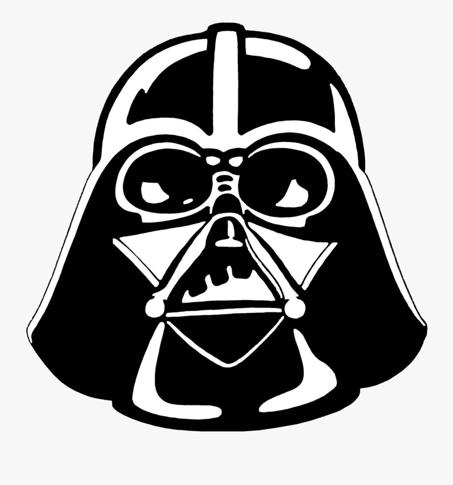 Darth Vader Stencil Star Wars Clipart - Darth Vader Star Wars Clipart, Transparent Clipart