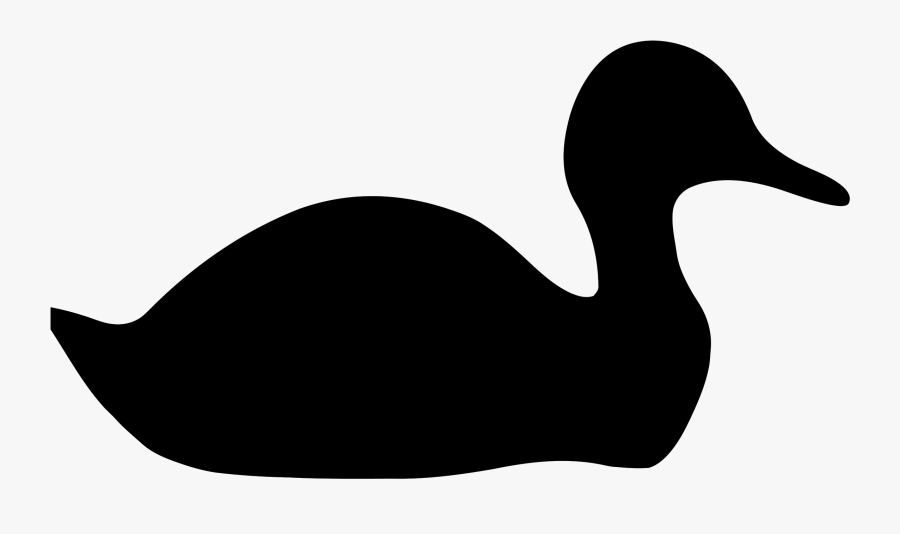Silhouette - Duck - Duck Silhouette Clip Art, Transparent Clipart