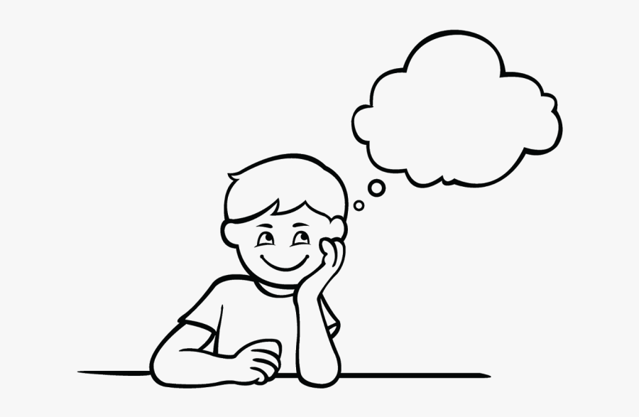 Thumb Image - Thinking Black And White Clipart, Transparent Clipart