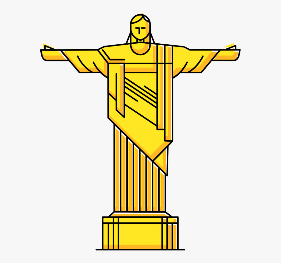 Rio The Statue Of Christ Clipart Png Image Free Download - Template Rio De Janeiro, Transparent Clipart