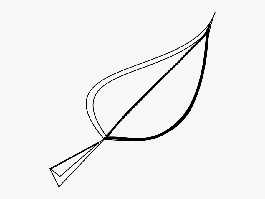 Black Leaf Clipart - Clipart Of Leaf Black And White Png, Transparent Clipart