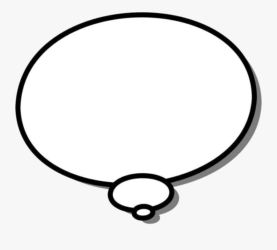 Free Vector Ellipses Callout Thought Thinking Clip - Speech Bubble Black Background, Transparent Clipart