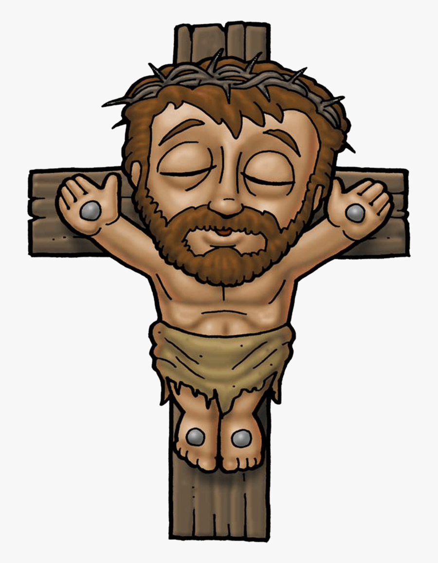 Jesus On The Cross Clipart - Jesus Nailed To Cross Clipart, Transparent Clipart