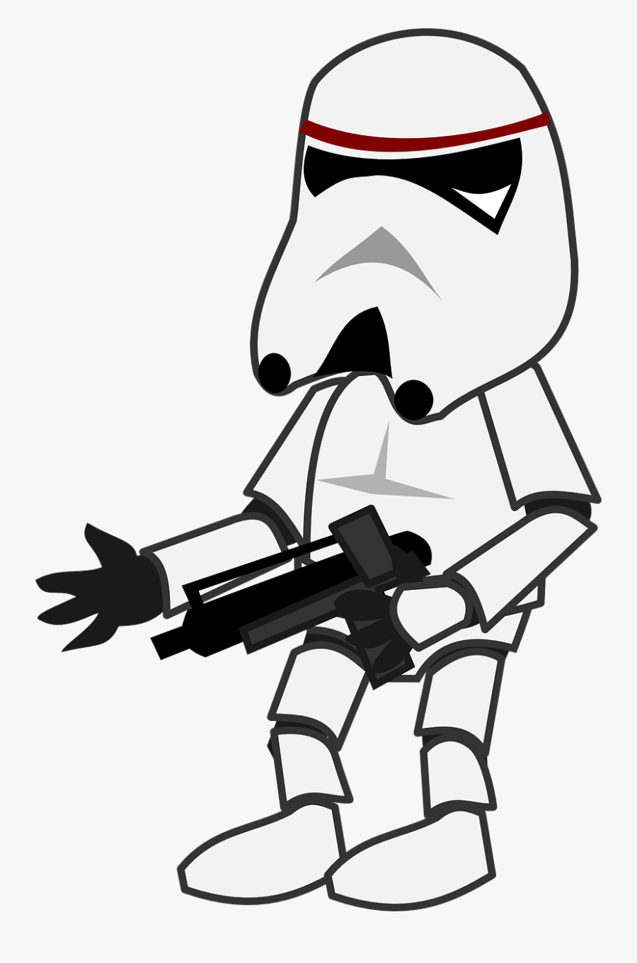 Free Vector Graphic Star Wars Storm Trooper Character - Star Wars Png Animado, Transparent Clipart