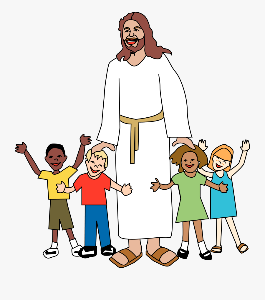 Jesus With Children Clipart At Getdrawings - Jesus And Kids, Transparent Clipart