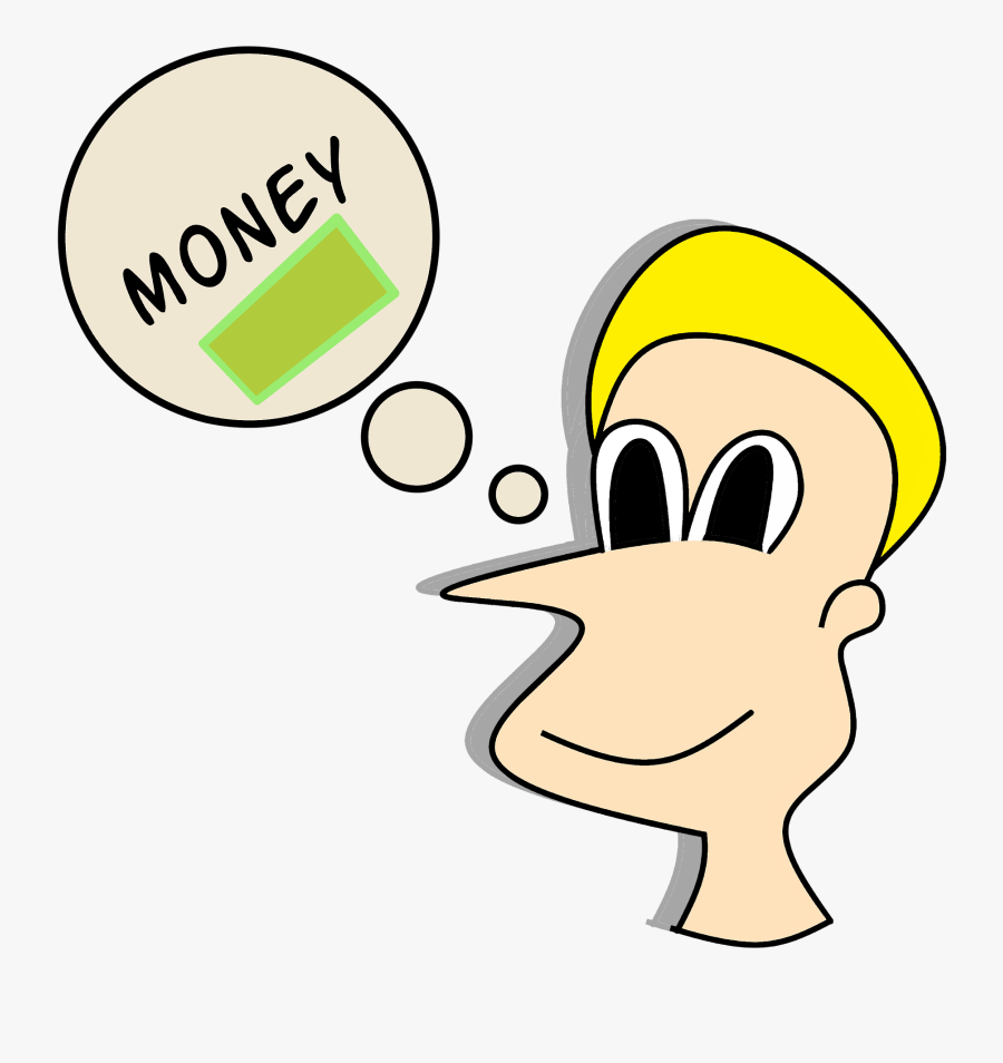 Character Sketch Thinking Free Picture - Thinking About Money Png, Transparent Clipart