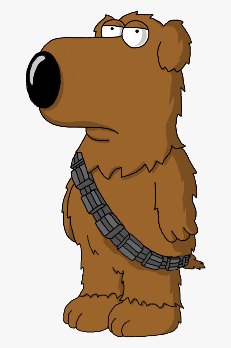 Star Wars Brian As Chewbacca Clipart Clipart Image - Family Guy Star Wars Brian, Transparent Clipart