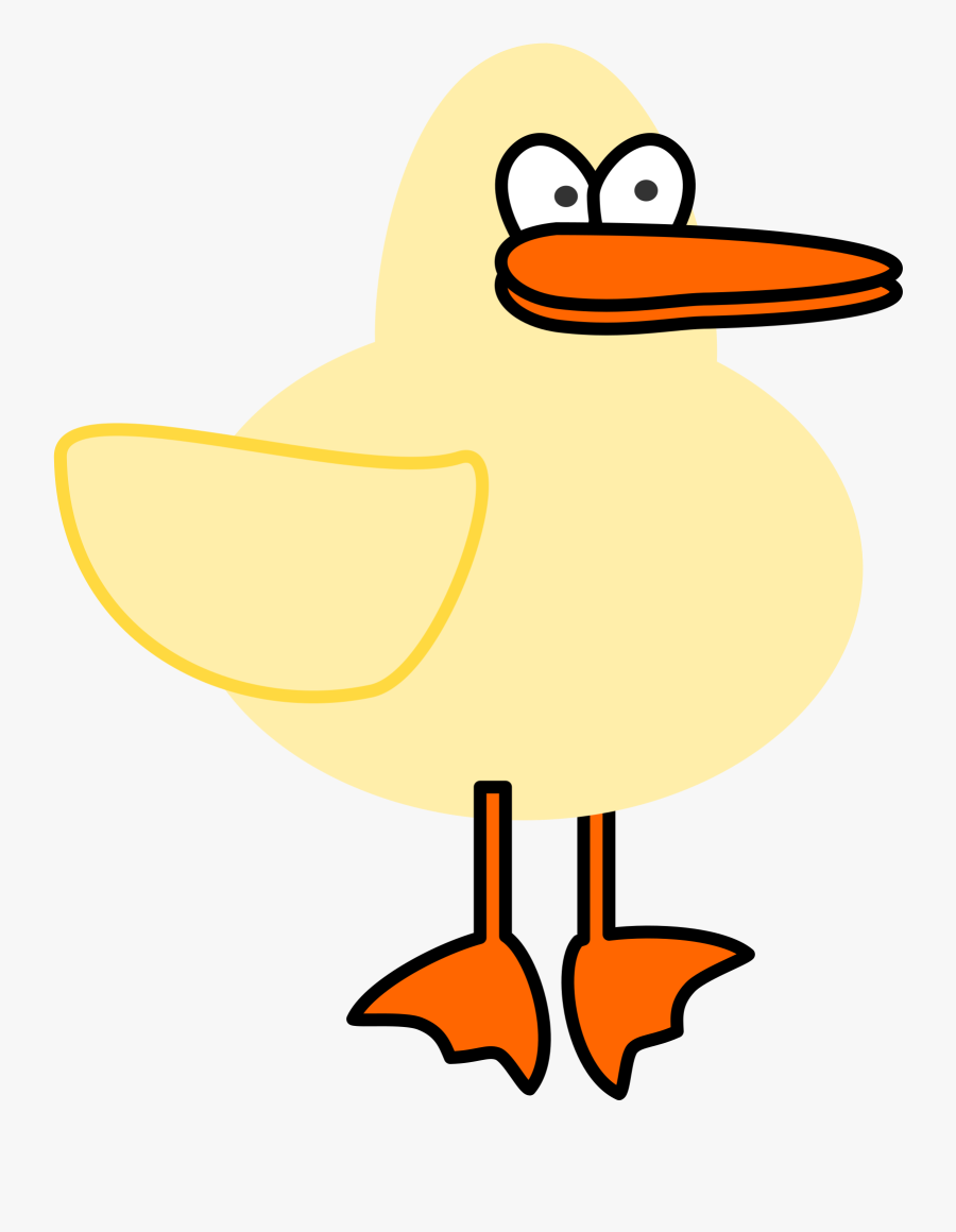 Silly Duck, Transparent Clipart