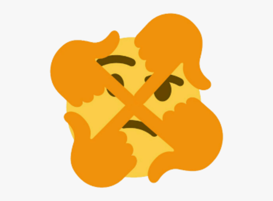 Thinking Face Emoji - Thinking Emoji Meme, Transparent Clipart