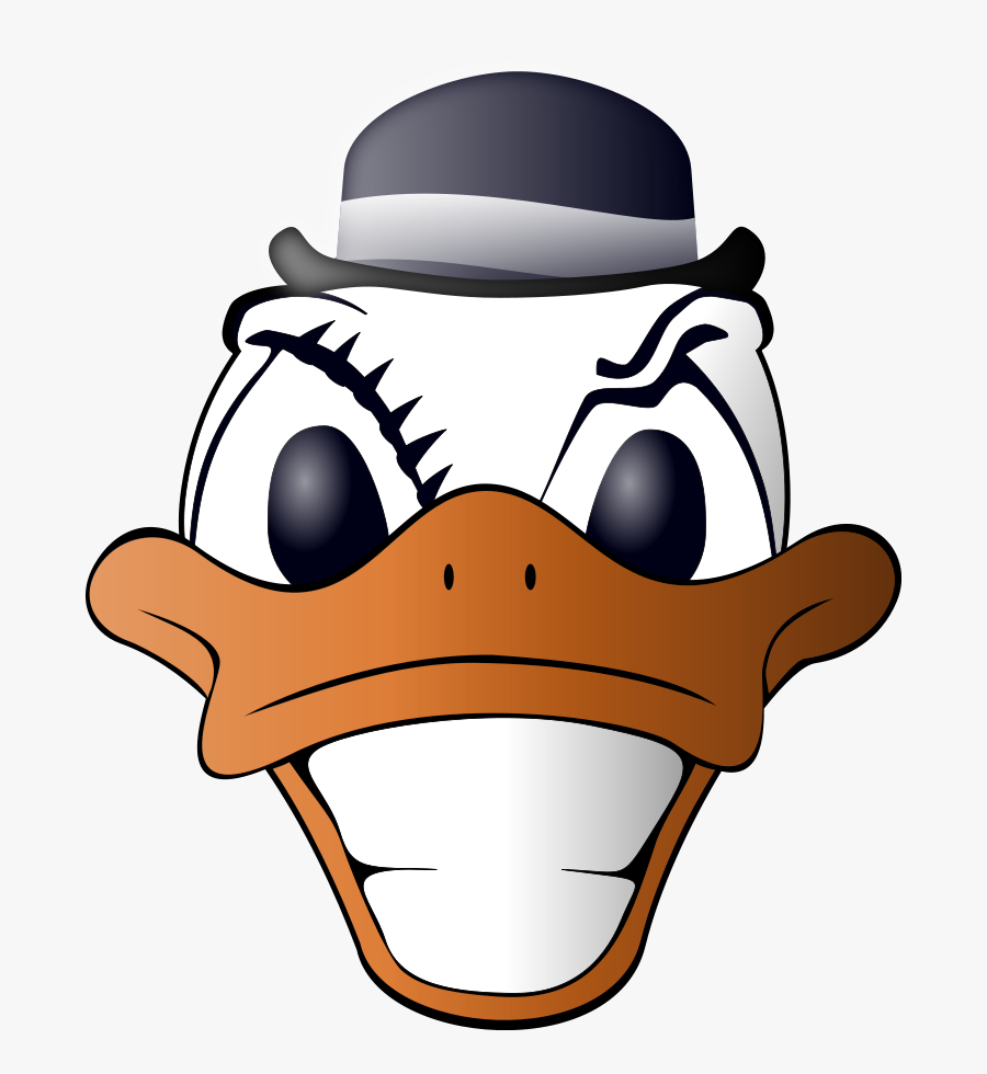 Clockwork Duck Svg Clip Arts - Mean Duck, Transparent Clipart
