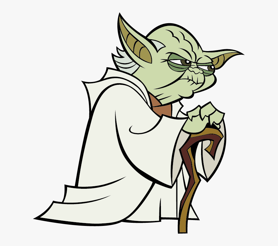 Transparent Star Wars Clip Art - Yoda Vector, Transparent Clipart