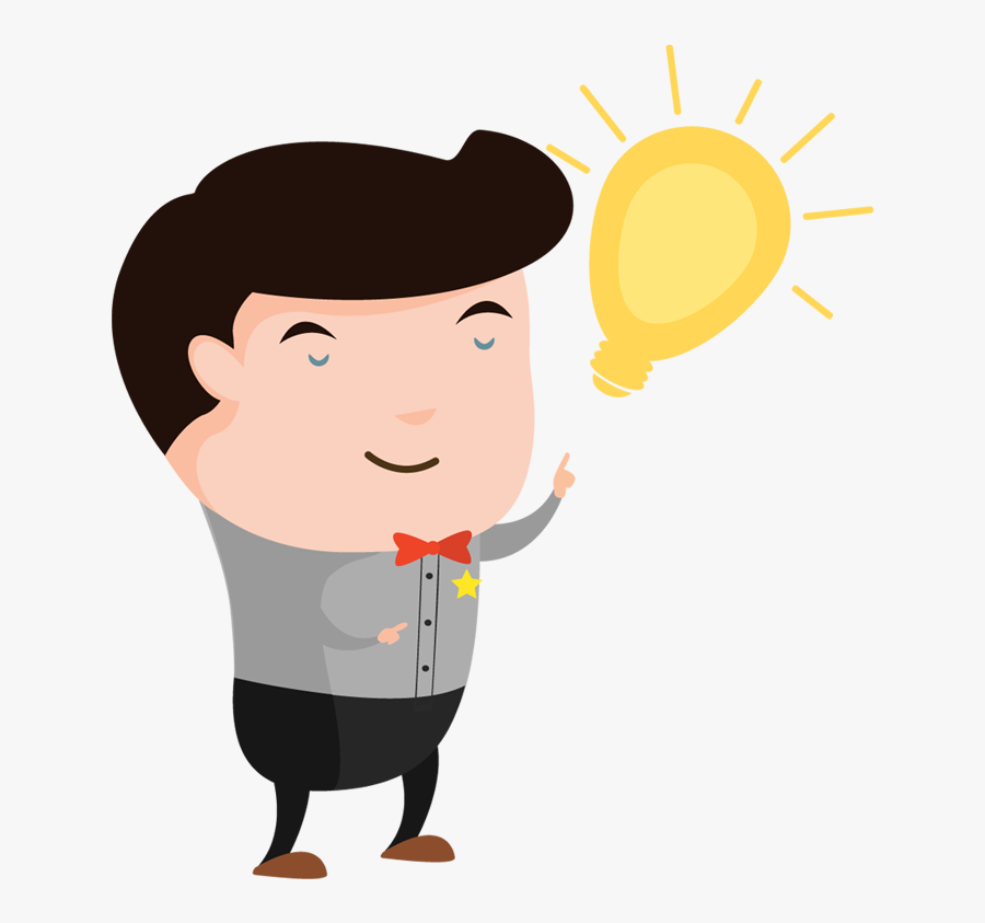 Images Of People Thinking - Thinking Man Cartoon Png, Transparent Clipart