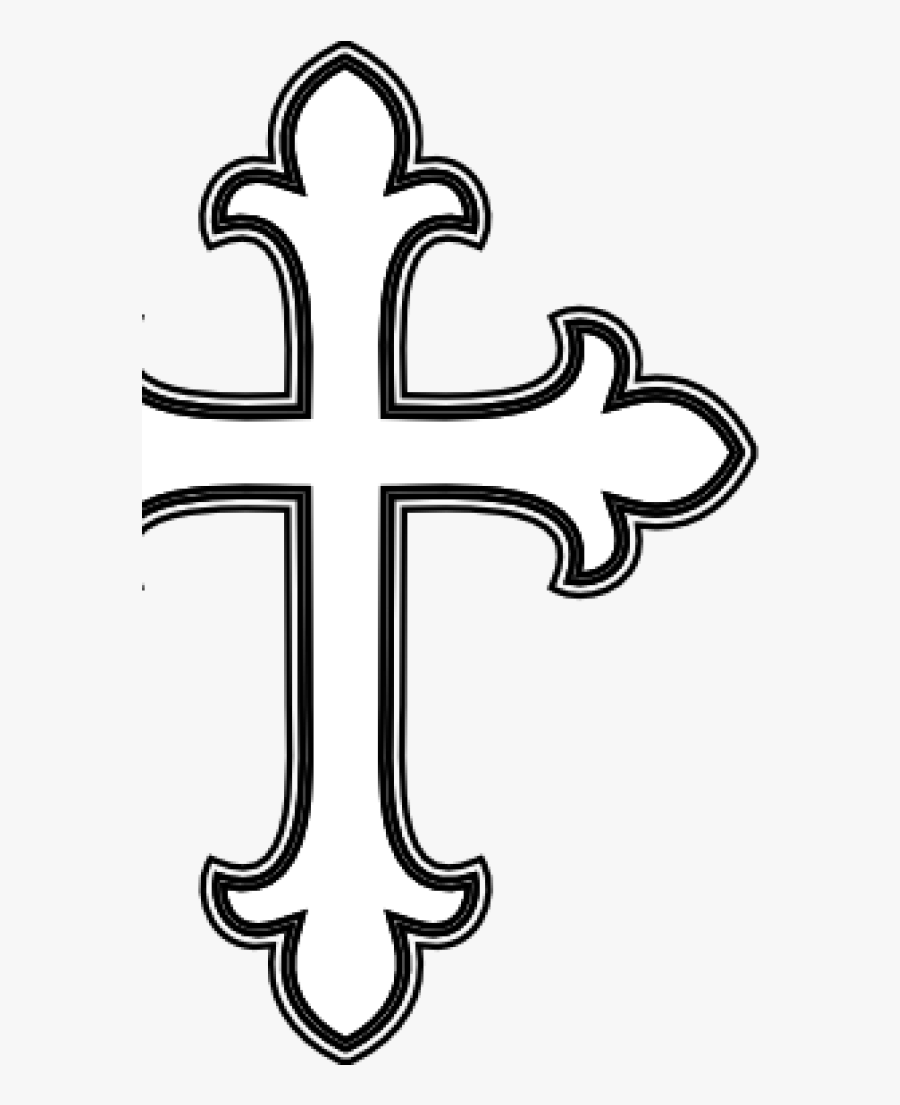 Transparent Free Christian Clipart - Cross In Black And White, Transparent Clipart