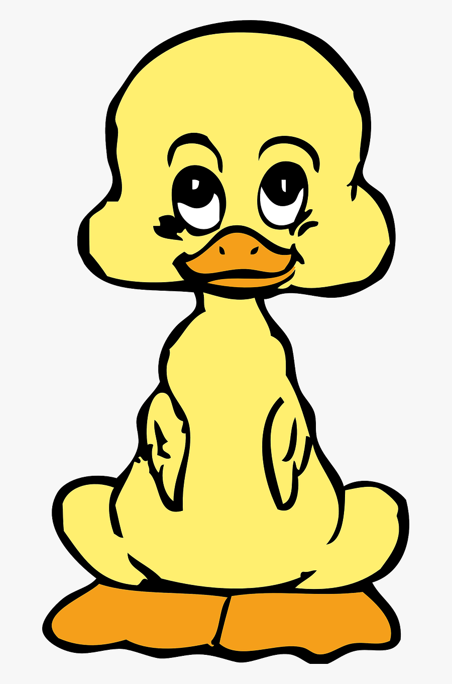 Clip Art Duck Head Clipart - Gambar Animasi Anak Bebek, Transparent Clipart