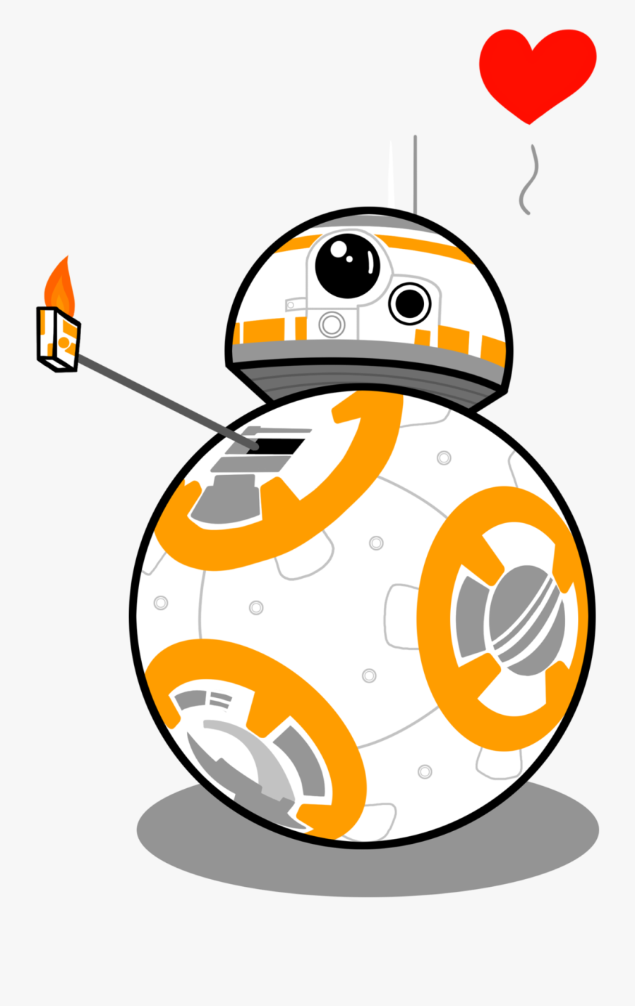 Transparent Star Wars Clipart Png - Bb8 Star Wars Clipart, Transparent Clipart