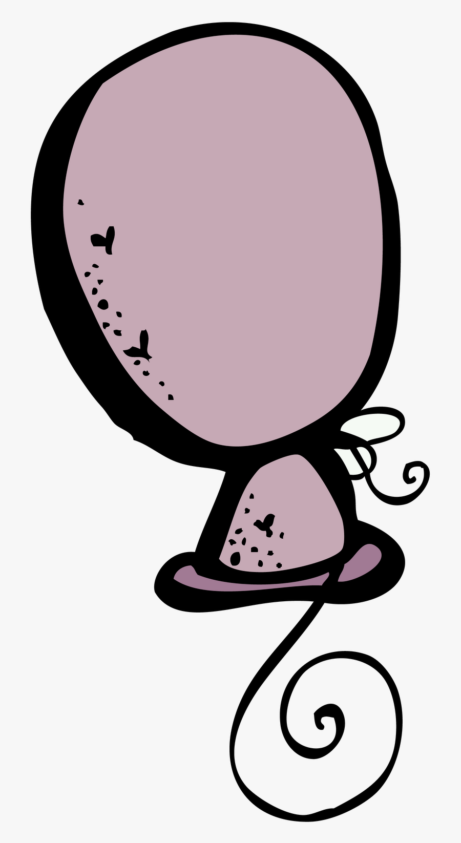Purple Fish Eating Worm Clipart - Balloon Clipart Melonheadz, Transparent Clipart