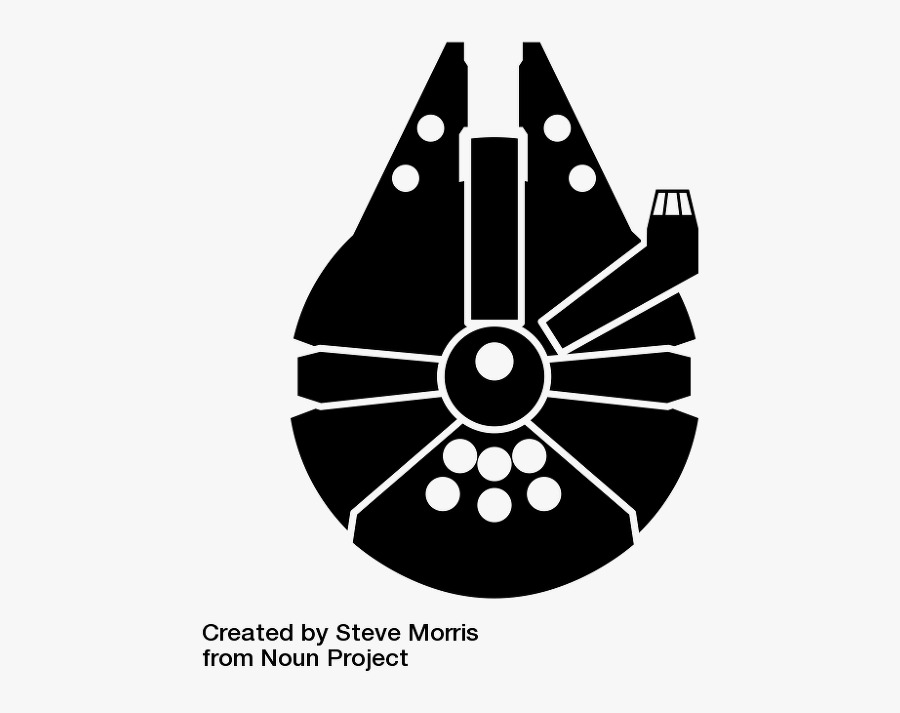 Svg Royalty Free Han Solo Yoda Star Wars Clip Art - Star Wars Millennium Falcon Svg, Transparent Clipart