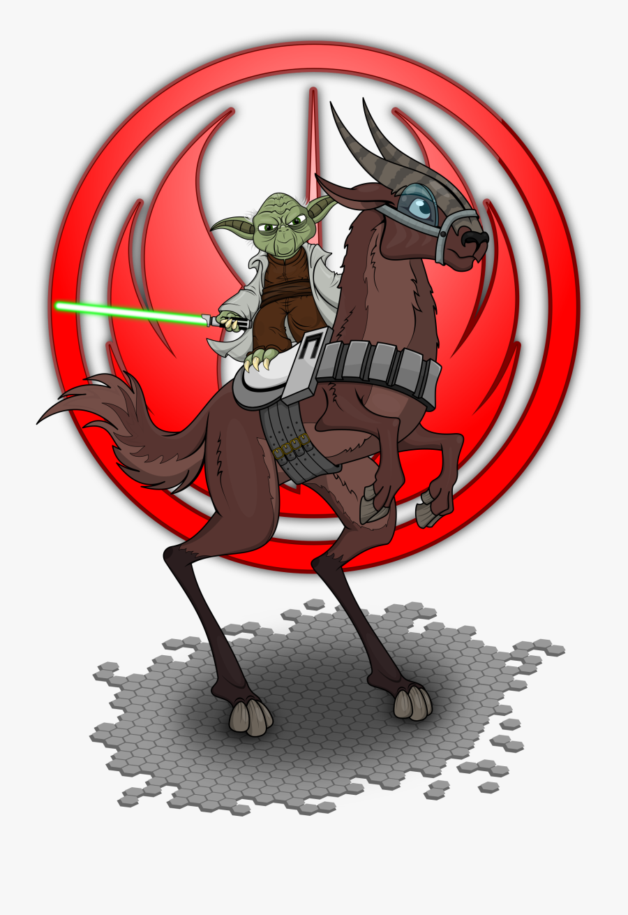 Horse,art,livestock - Caballo De Yoda Star Wars, Transparent Clipart