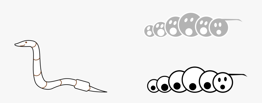 Worms Clipart Black And White Images - Clip Art, Transparent Clipart