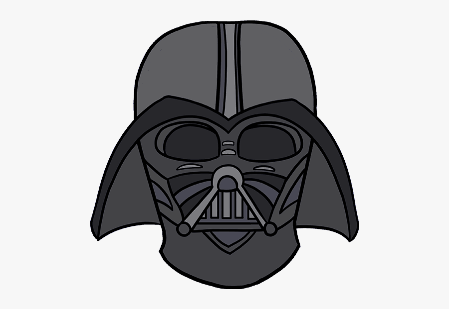 Darth Vader Drawing - Draw Lord Vader's Head, Transparent Clipart